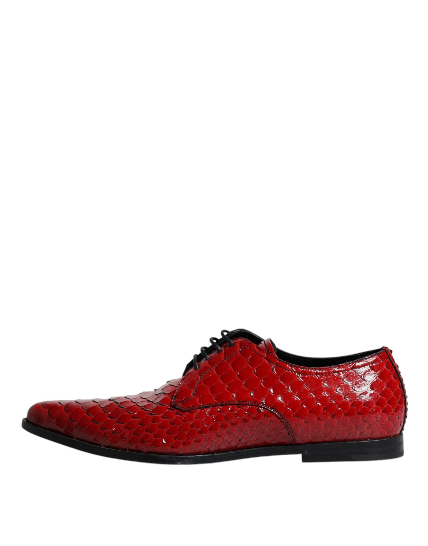  - Red Textured Varnished Derby Men Formal Shoes