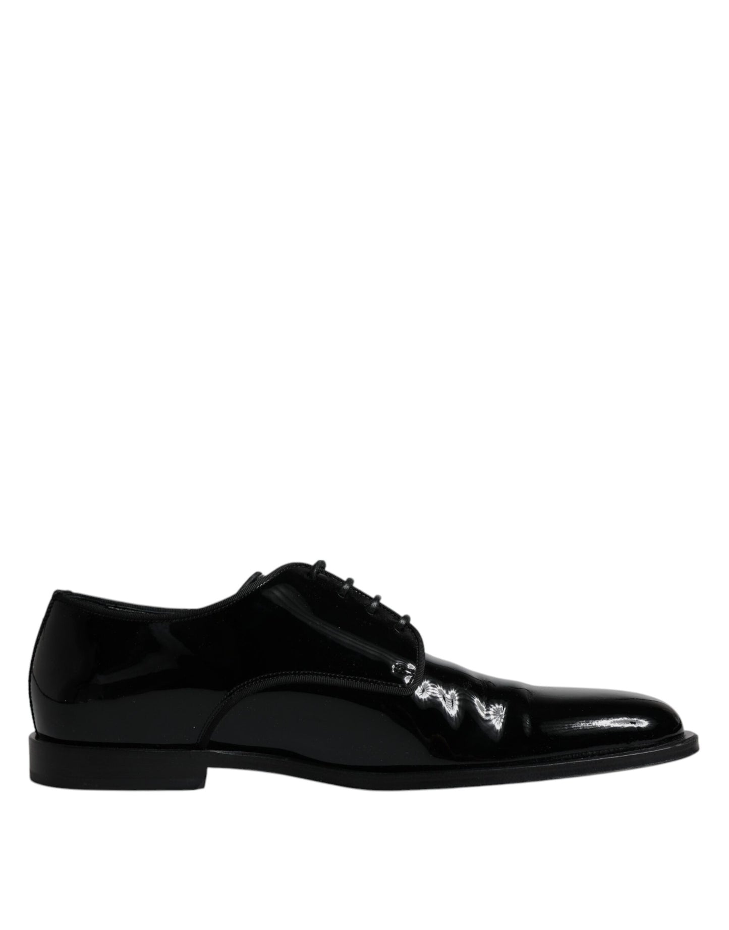  - Black Leather Lace Up Men Derby Formal Shoes