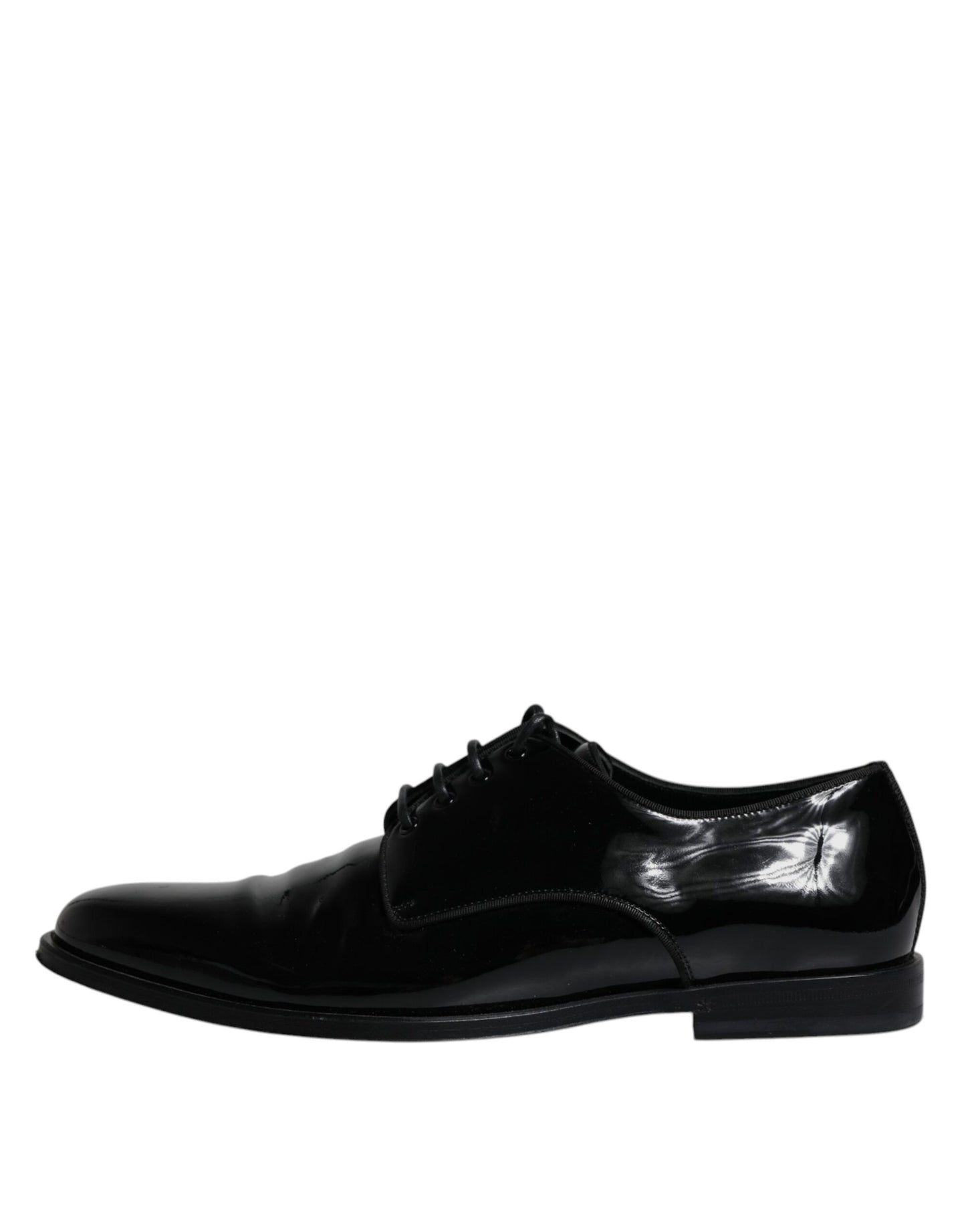  - Black Leather Lace Up Men Derby Formal Shoes