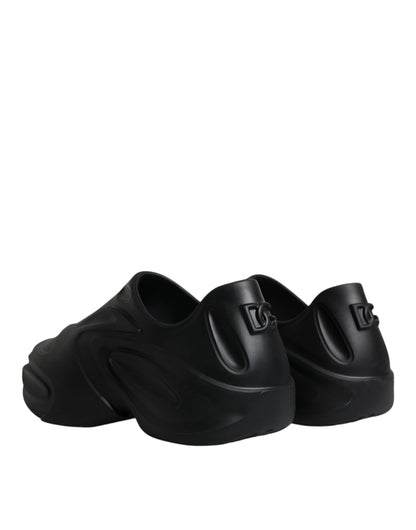  - Black Foiled Rubber Toy Low Top Sneakers Shoes