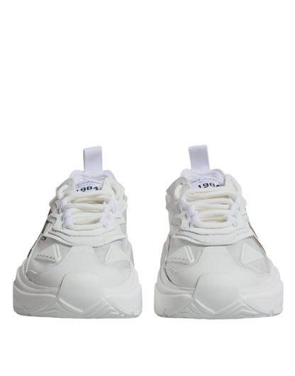  - White Nylon Daymaster Low Top Sneakers Shoes