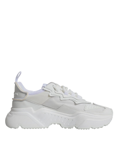  - White Nylon Daymaster Low Top Sneakers Shoes