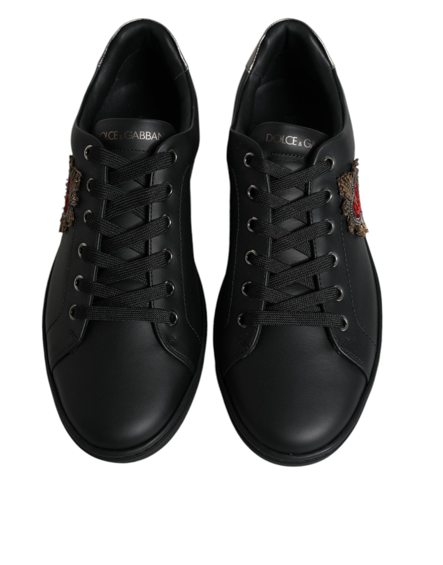 Dolce & Gabbana Men's Black London Sacred Heart Trainers