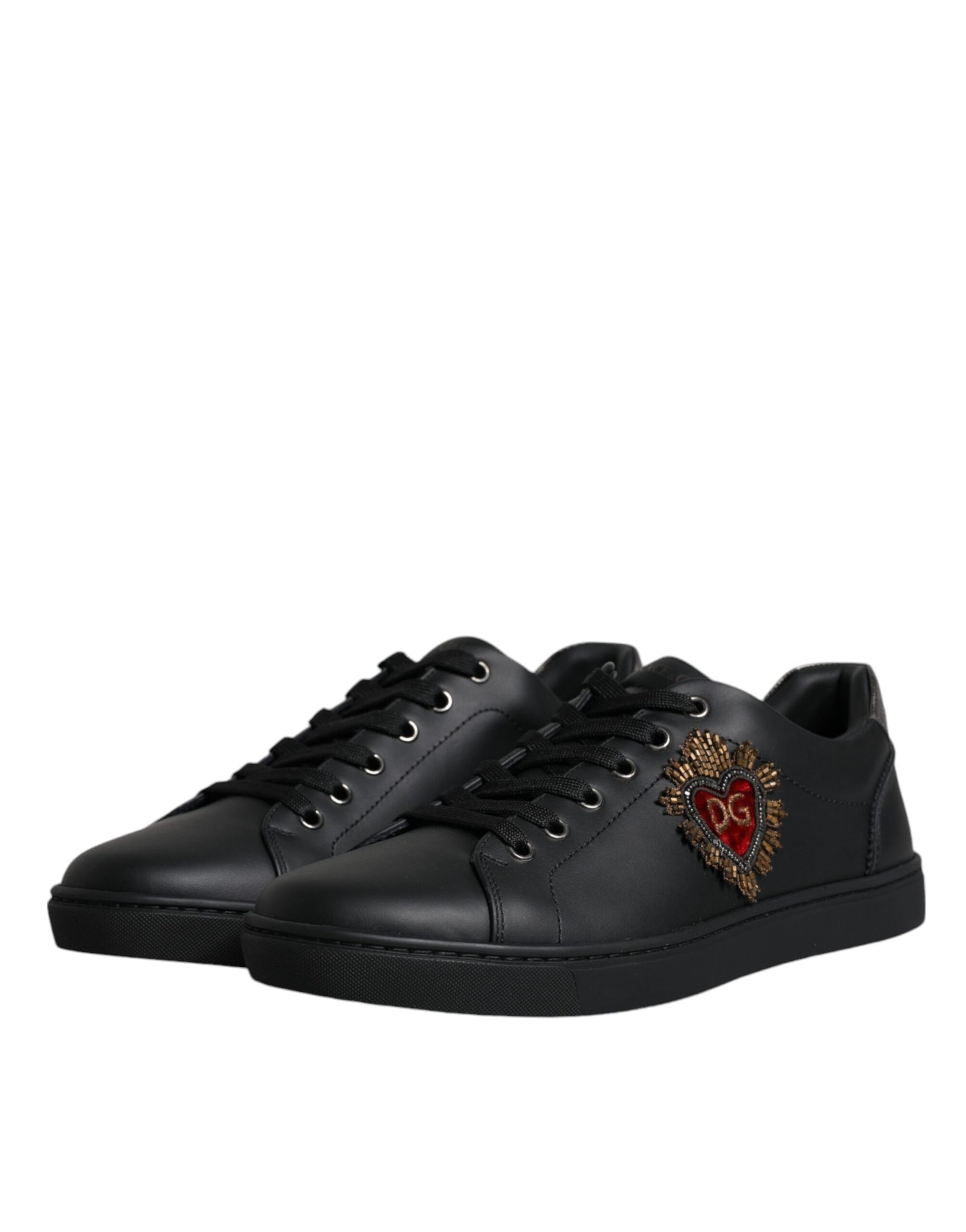 Dolce & Gabbana Men's Black London Sacred Heart Trainers
