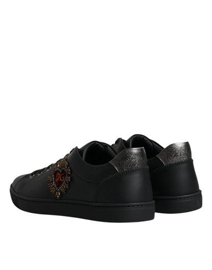 Dolce & Gabbana Men's Black London Sacred Heart Trainers