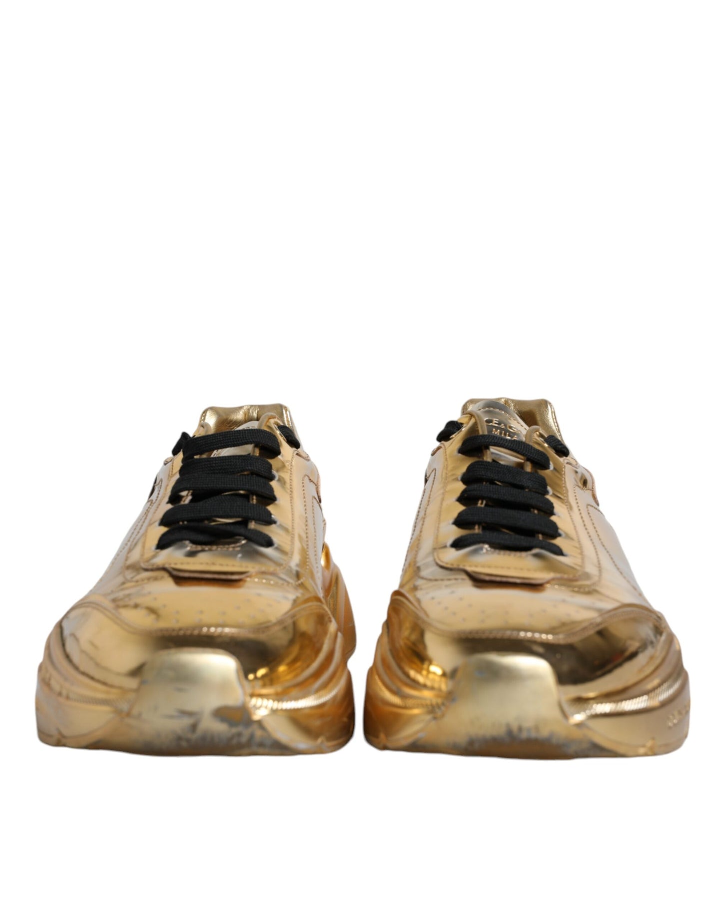  - Gold Leather Daymaster Low Top Sneakers Shoes