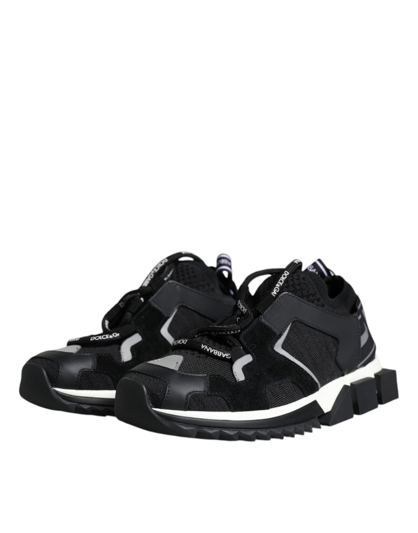  - Black Mesh Sorrento Trekking Sneakers Shoes