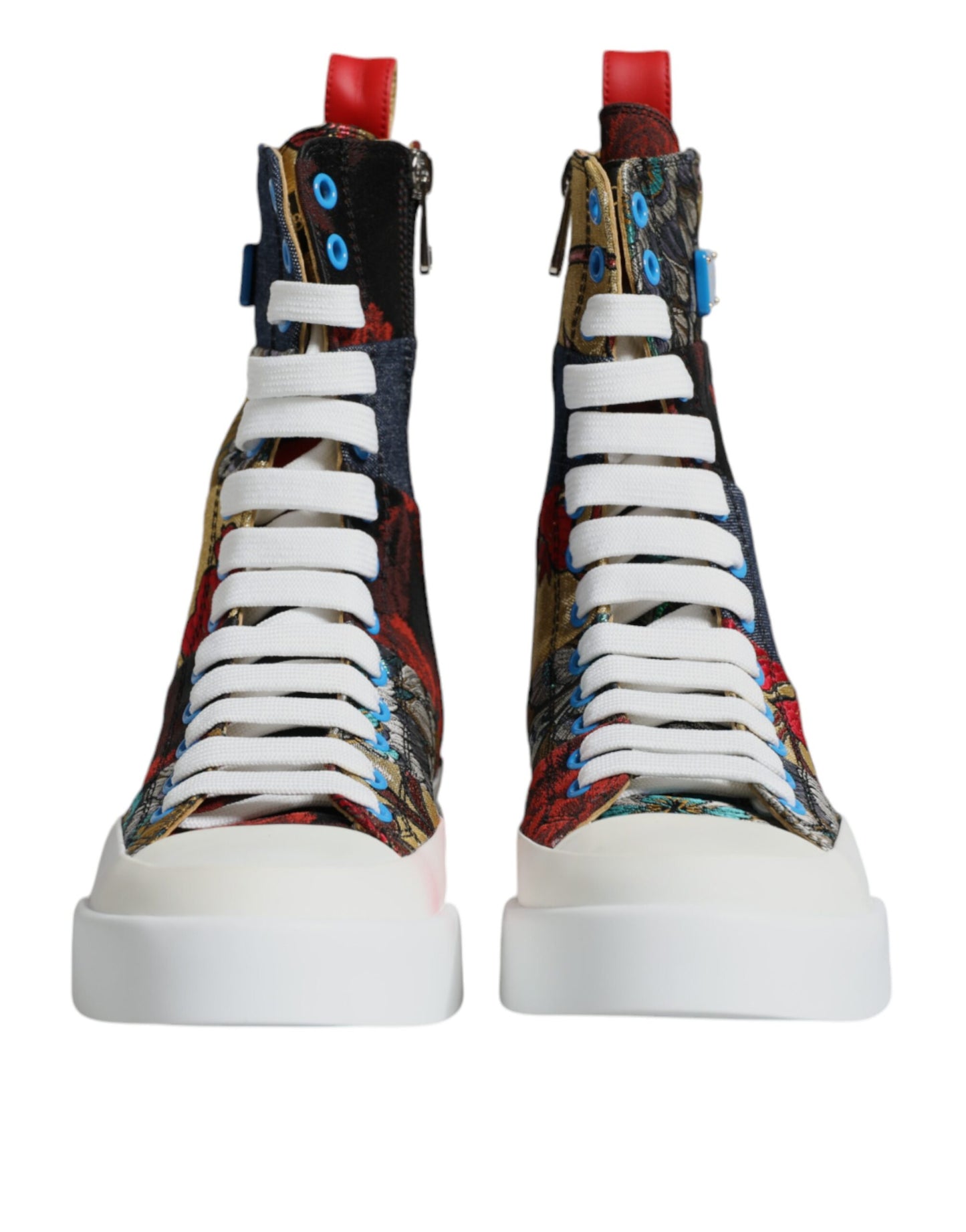  - Multicolor Patchwork High Top Sneakers Shoes