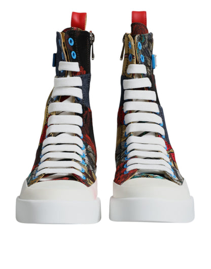  - Multicolor Patchwork High Top Sneakers Shoes