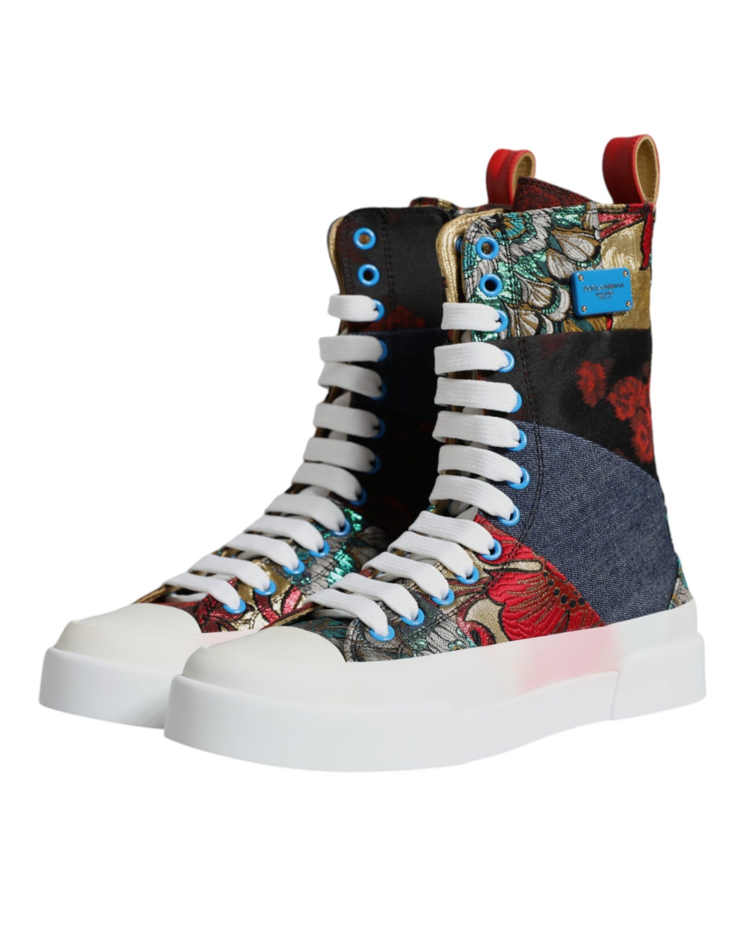  - Multicolor Patchwork High Top Sneakers Shoes