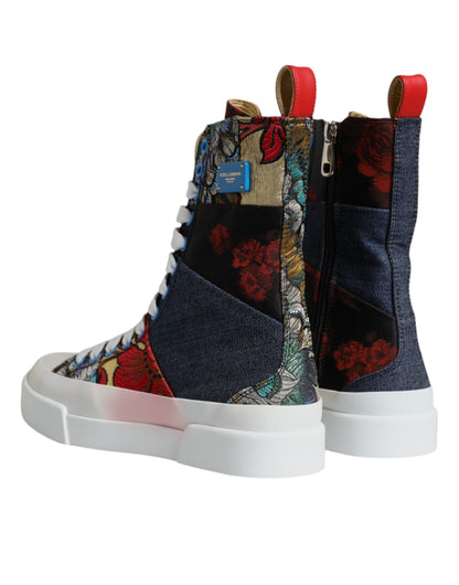  - Multicolor Patchwork High Top Sneakers Shoes