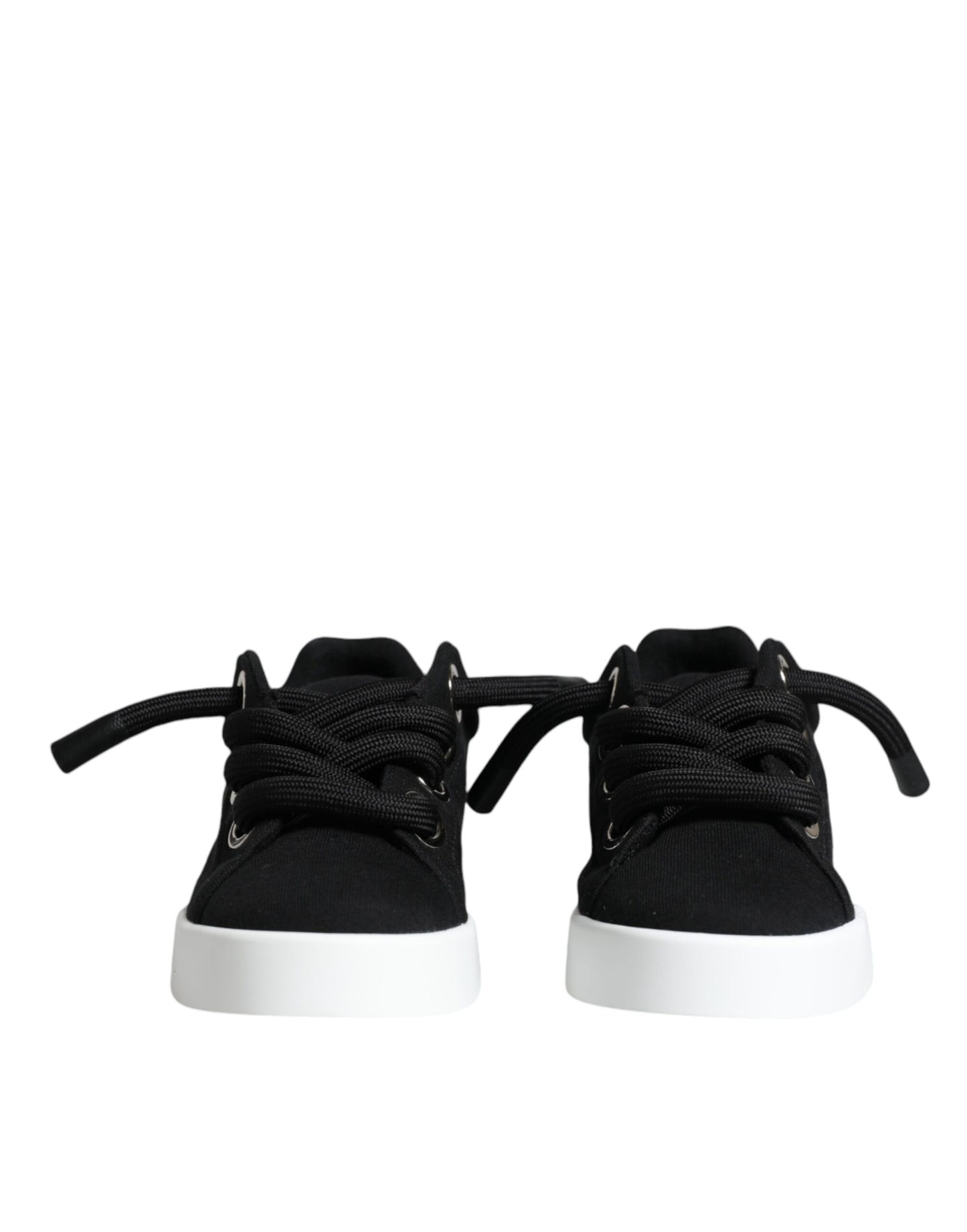  - Black Portofino Low Top Sneakers Shoes