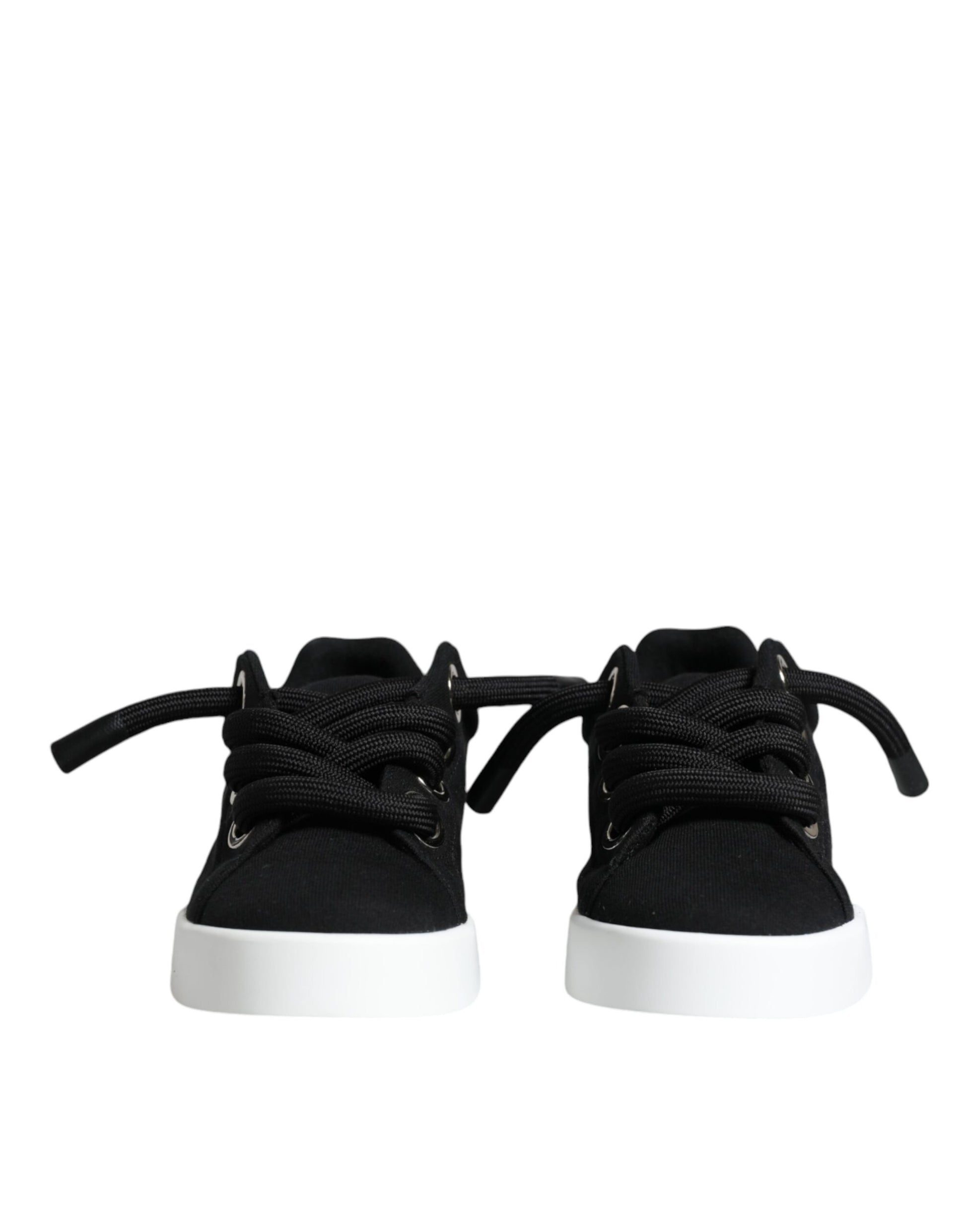 Black Portofino Low Top Sneakers – Women's