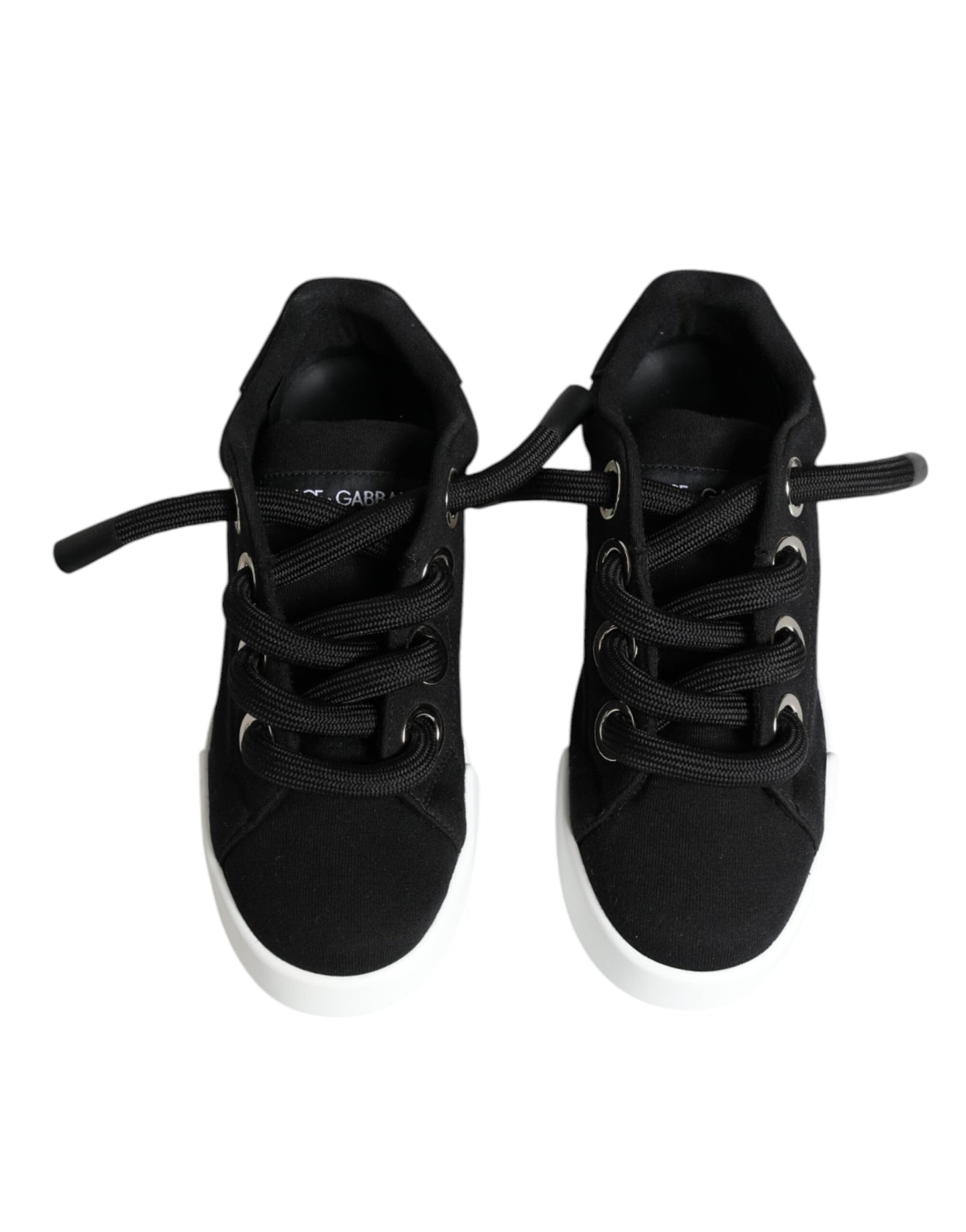  - Black Portofino Low Top Sneakers Shoes