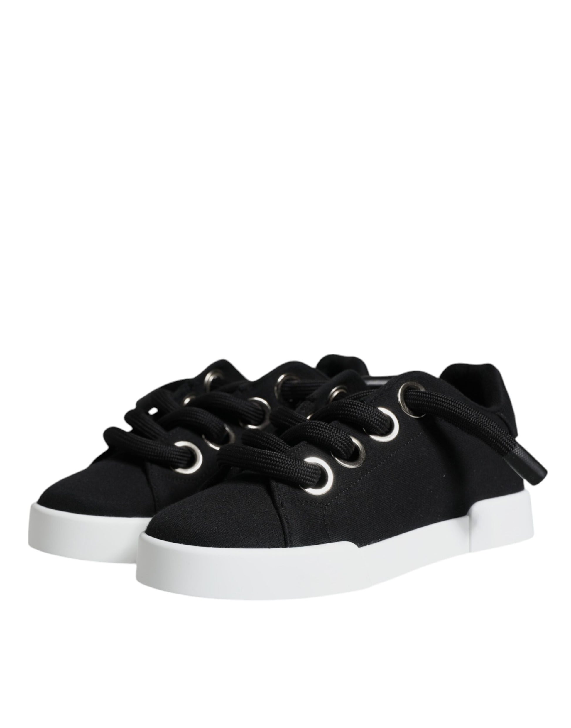 Black Portofino Low Top Sneakers – Women's