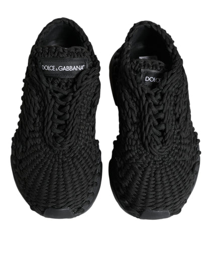  - Black Knitted Daymaster Sneakers Shoes