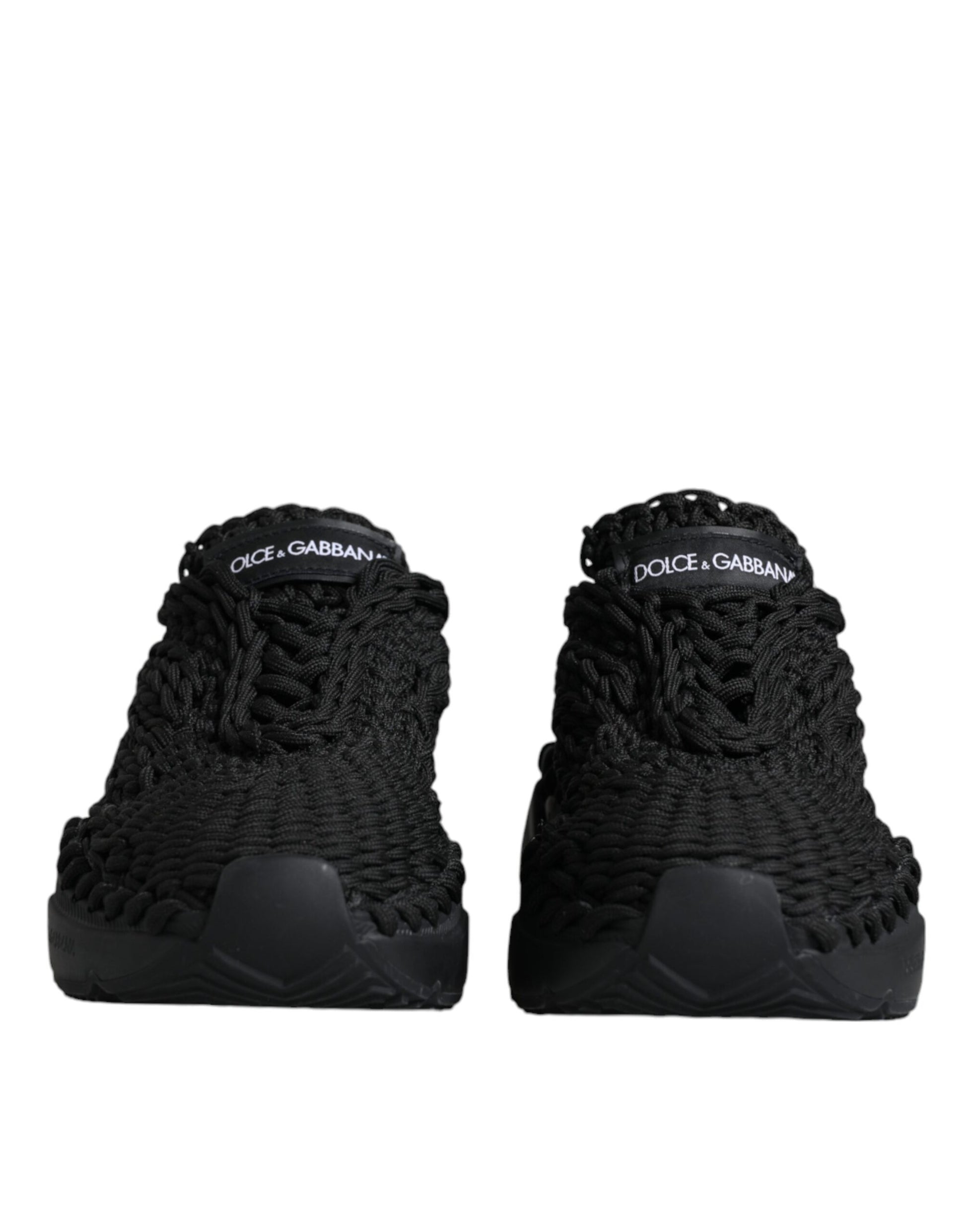 Black Knitted Daymaster Sneakers Shoes