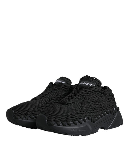  - Black Knitted Daymaster Sneakers Shoes