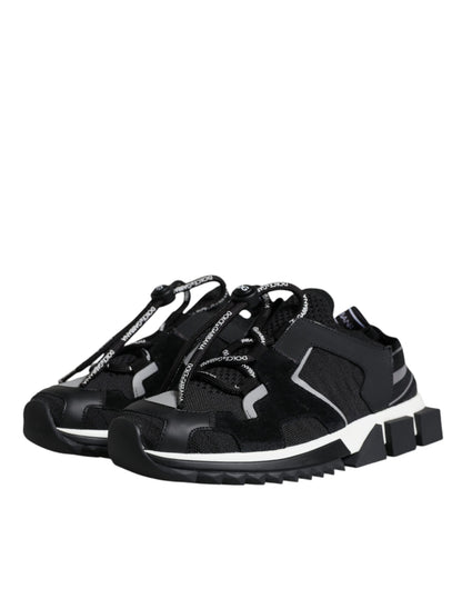  - Black Mesh Sorrento Trekking Sneakers Shoes