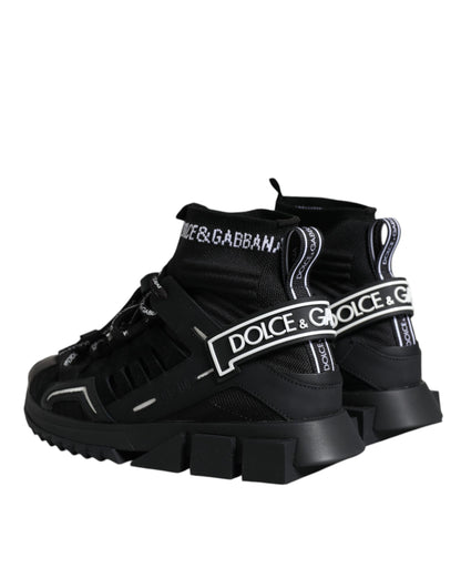  - Black Sorrento Socks Logo Sneakers Shoes