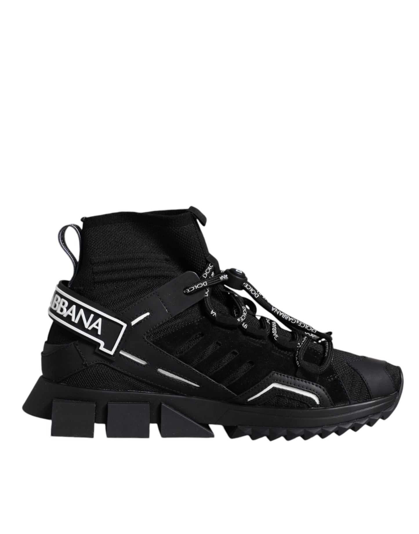  - Black Sorrento Socks Logo Sneakers Shoes