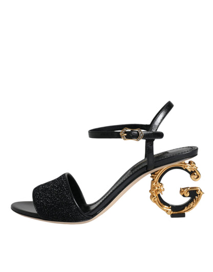  - Black KEIRA Heels Ankle Strap Sandals Shoes