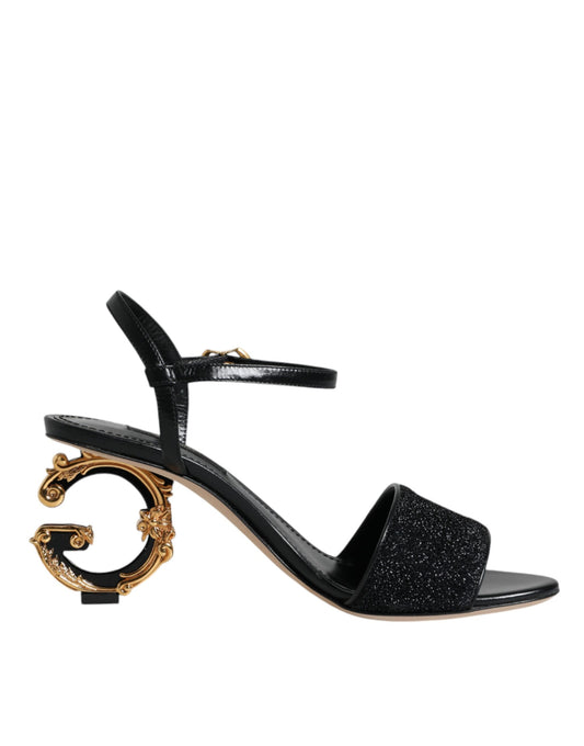  - Black KEIRA Heels Ankle Strap Sandals Shoes