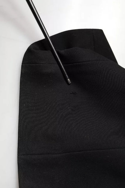 Emporio Armani Black Sleeveless Halter Sheath Long Gown Dress