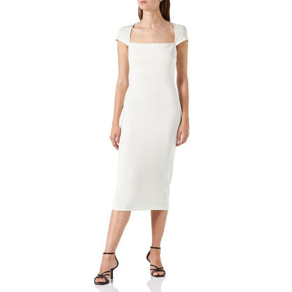 White Viscose Dress - The Luxe Alliance