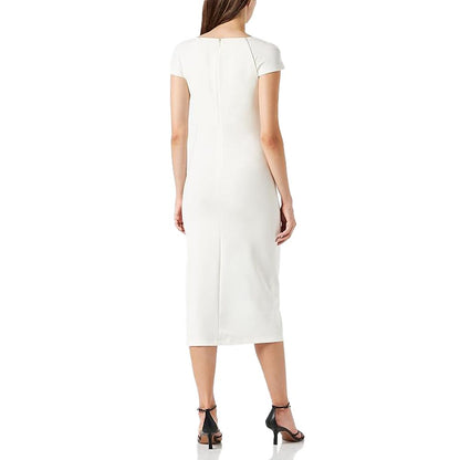 White Viscose Dress - The Luxe Alliance