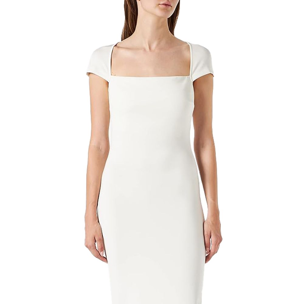 White Viscose Dress - The Luxe Alliance