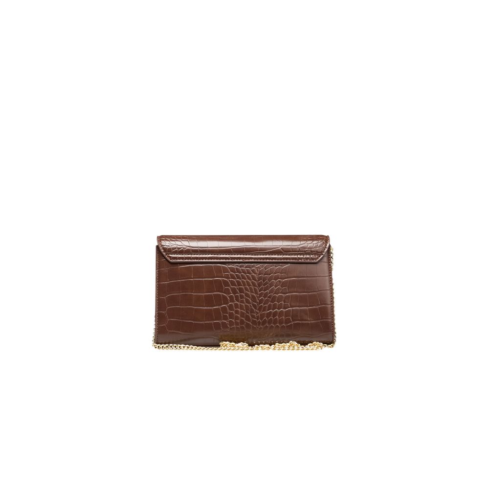 Brown Polyethylene Crossbody Bag - The Luxe Alliance