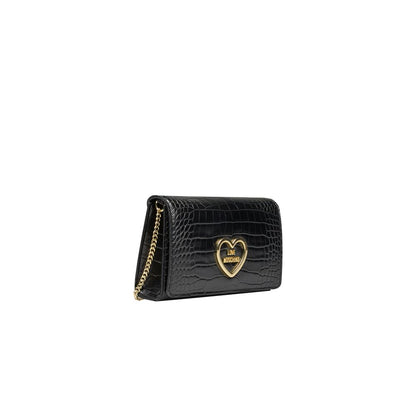 Black Polyethylene Crossbody Bag - The Luxe Alliance