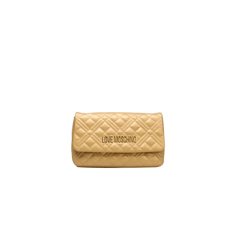 Gold Polyethylene Crossbody Bag - The Luxe Alliance