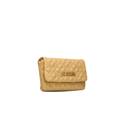 Gold Polyethylene Crossbody Bag - The Luxe Alliance