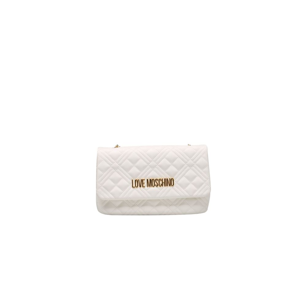 White Polyethylene Crossbody Bag - The Luxe Alliance