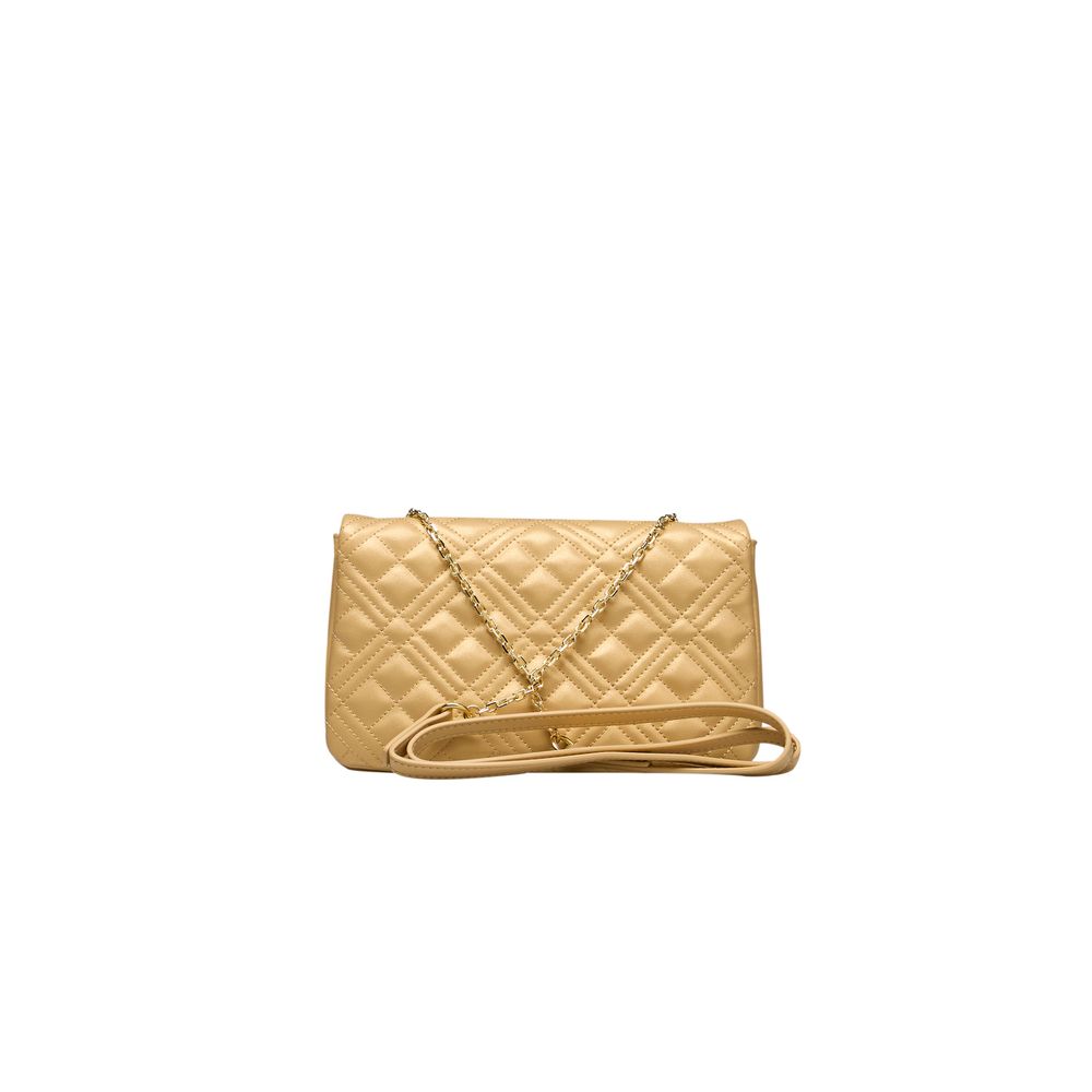 Gold Polyethylene Crossbody Bag - The Luxe Alliance