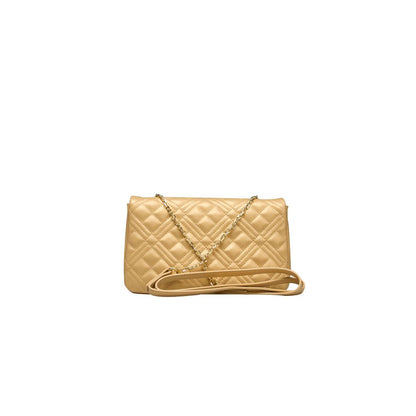 Gold Polyethylene Crossbody Bag - The Luxe Alliance