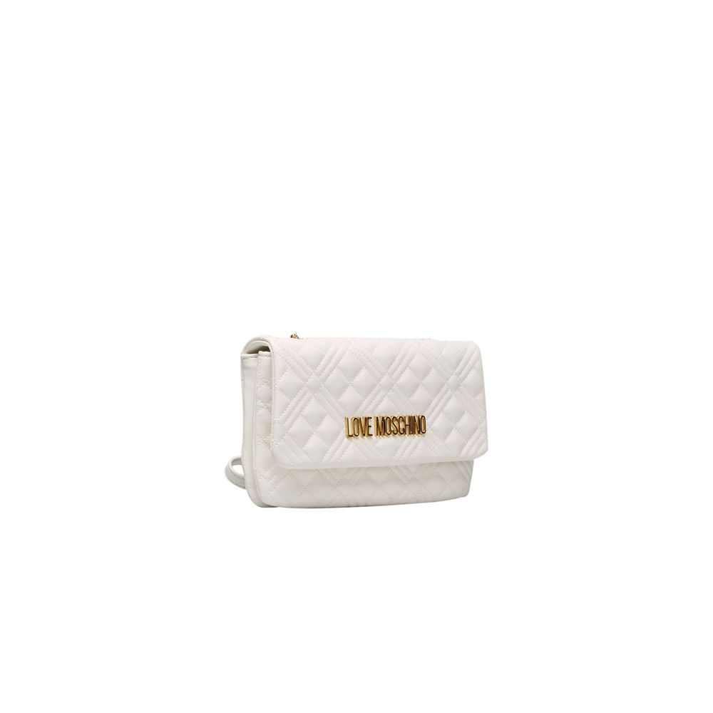 White Polyethylene Crossbody Bag - The Luxe Alliance