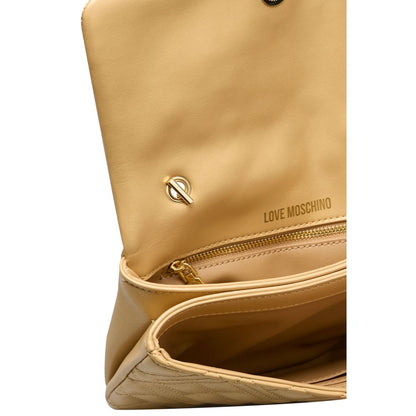 Gold Polyethylene Crossbody Bag - The Luxe Alliance