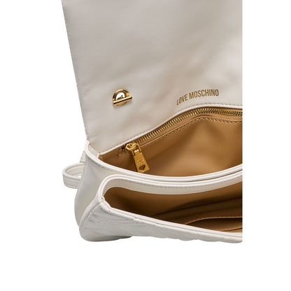 White Polyethylene Crossbody Bag - The Luxe Alliance