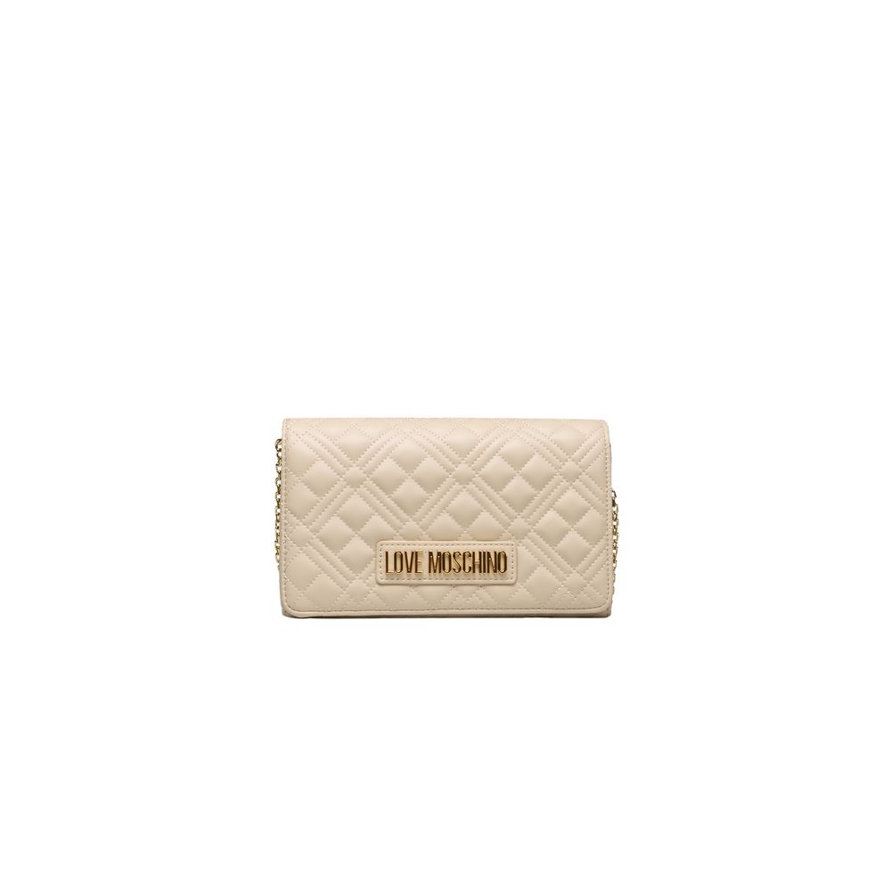 Beige Polyethylene Crossbody Bag - The Luxe Alliance