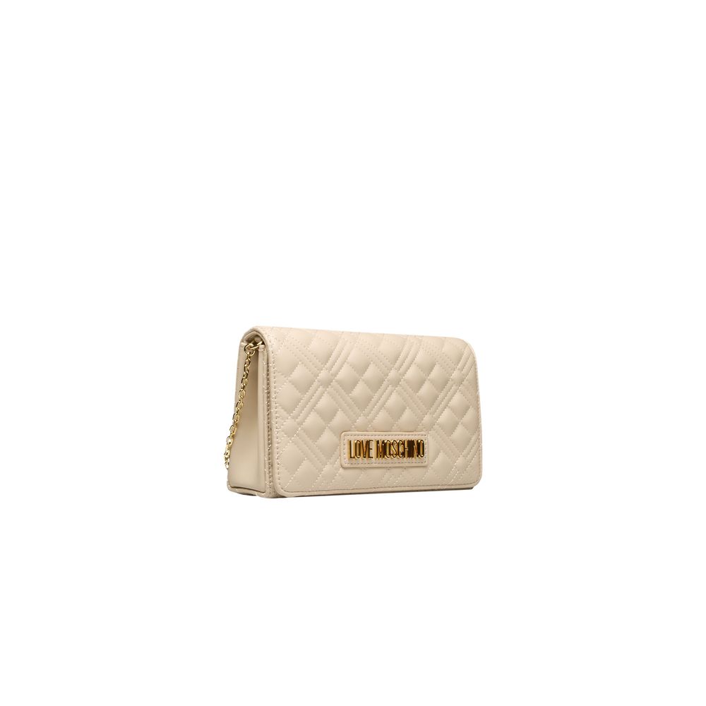 Beige Polyethylene Crossbody Bag - The Luxe Alliance