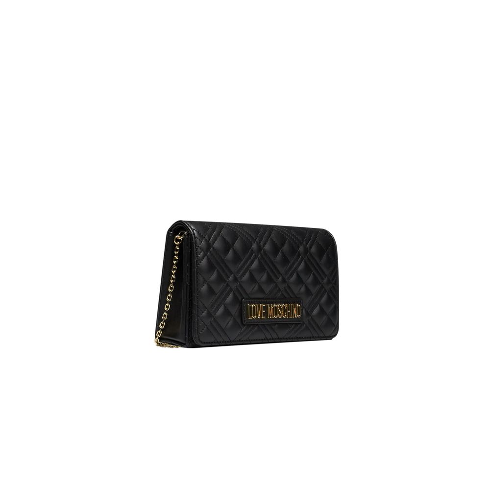 Black Polyethylene Crossbody Bag - The Luxe Alliance