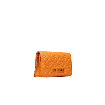 Orange Polyethylene Crossbody Bag - The Luxe Alliance