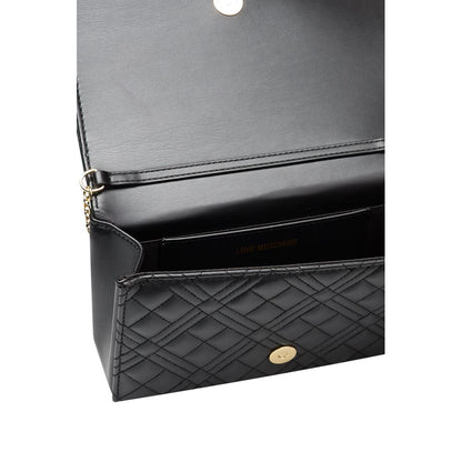 Black Polyethylene Crossbody Bag - The Luxe Alliance