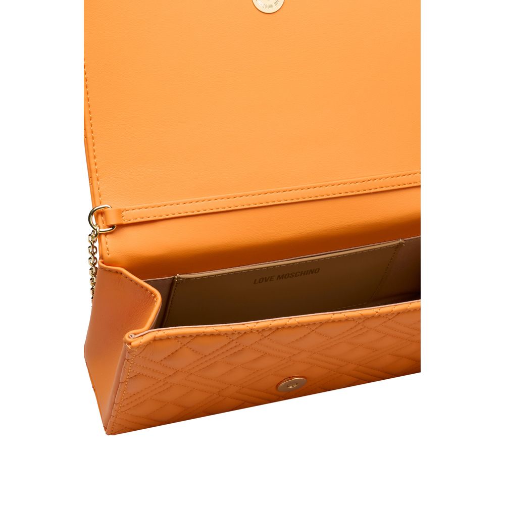 Orange Polyethylene Crossbody Bag - The Luxe Alliance