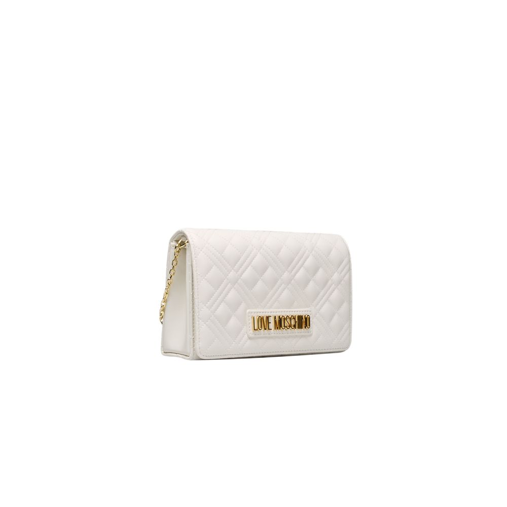  - White Polyethylene Crossbody Bag