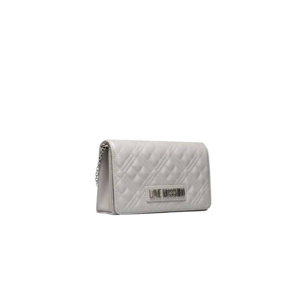 Silver Polyethylene Crossbody Bag - The Luxe Alliance