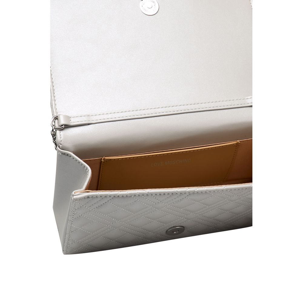 Silver Polyethylene Crossbody Bag - The Luxe Alliance